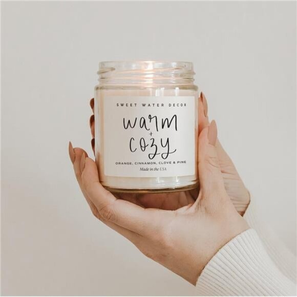 Sweet Water Decor Warm and Cozy Candle - Pine Cinnamon - Picture 9 of 10